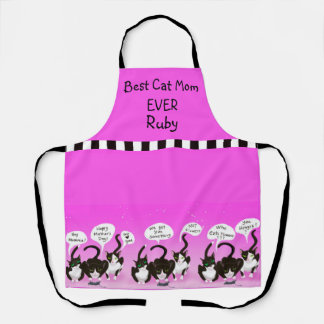 Funny Mother’s Day Apron from Cats – Best Cat Mum 