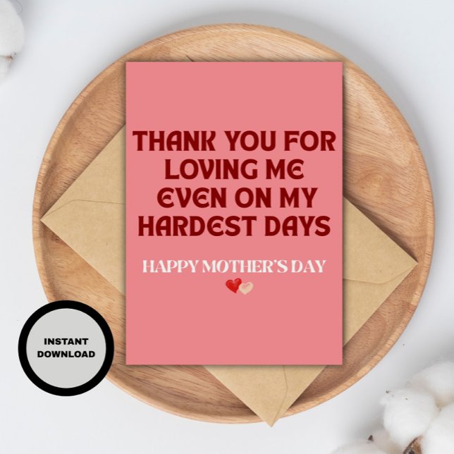 Funny Mother’s Day Card,  DIY Mother’s Day Gift  Card (Creator Uploaded)