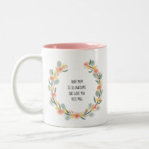 Funny mother to daughter mug