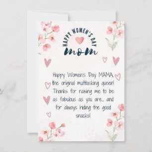 Funny Mother - Women's Day Greeting Card
