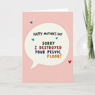 Funny Mothers Day Apology Card