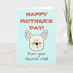 Funny Mother's Day Card Funny Card for Dog lovers