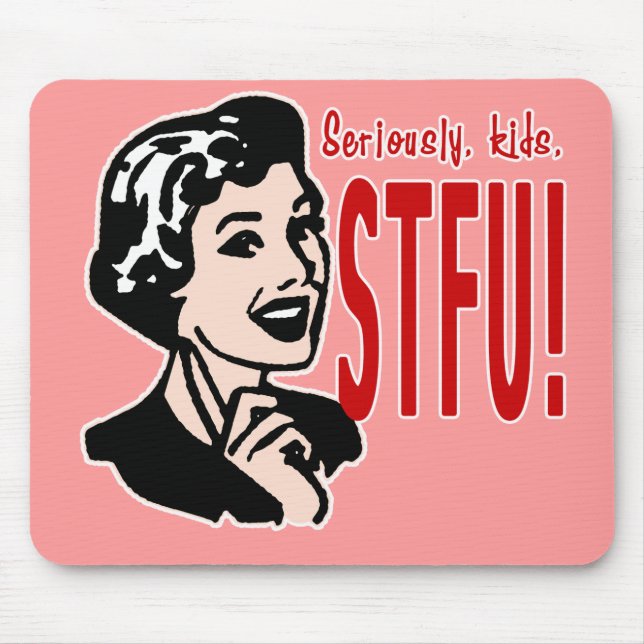 Funny Mother's Day Design Mouse Pad (Front)