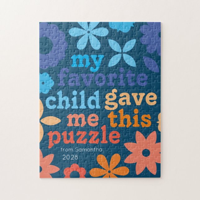 funny mother's day favourite child Puzzle (Vertical)