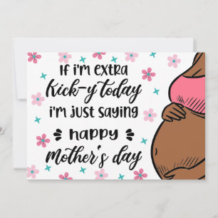 Funny Mother's Day from Baby Bump for Mum to Be Holiday Card