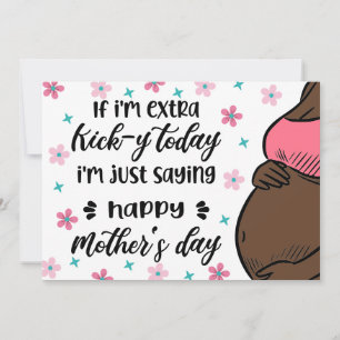 Funny Mother's Day from Baby Bump for Mum to Be Holiday Card