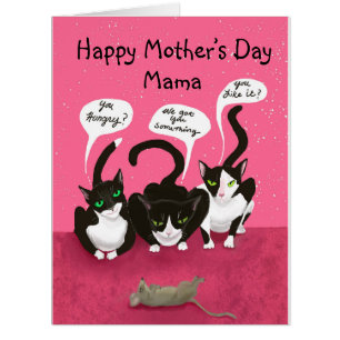 Funny Mothers Day From Cats Personalised