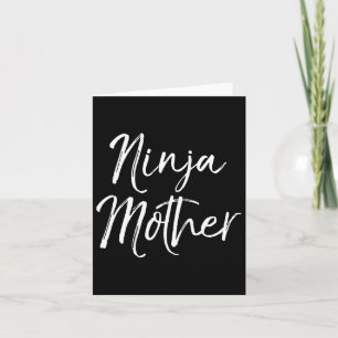 Funny Mother's Day Gift For Moms Karate Gift Ninja Card