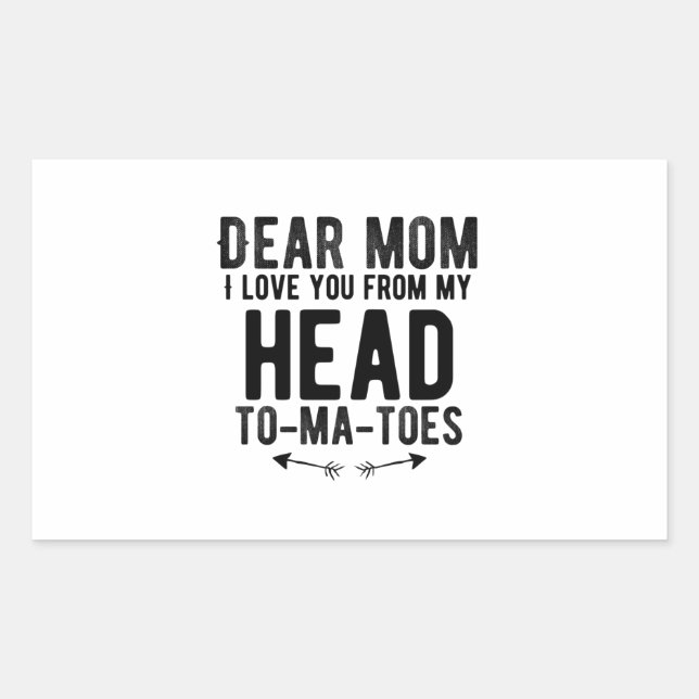 funny mothers day gift for mother mum rectangular sticker (Front)