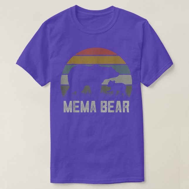 Funny Mothers Day Grandma Shirts, Cub Kids Mema Be T-Shirt (Design Front)