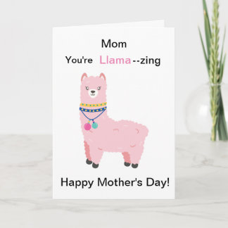 Funny Mother's Day Llama  Card