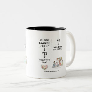 Funny Mothers Day Mug Favorite Child Sarcastic Gif