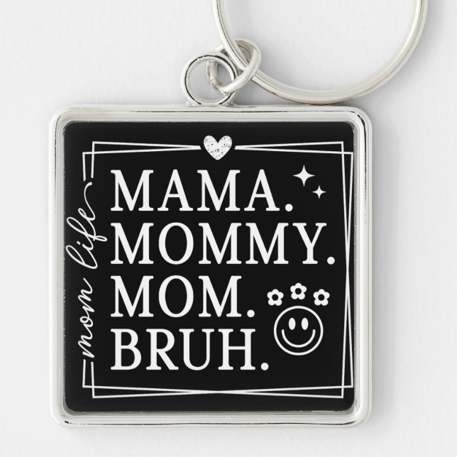 Funny Mother's Day Mum Life Key Ring (Front)