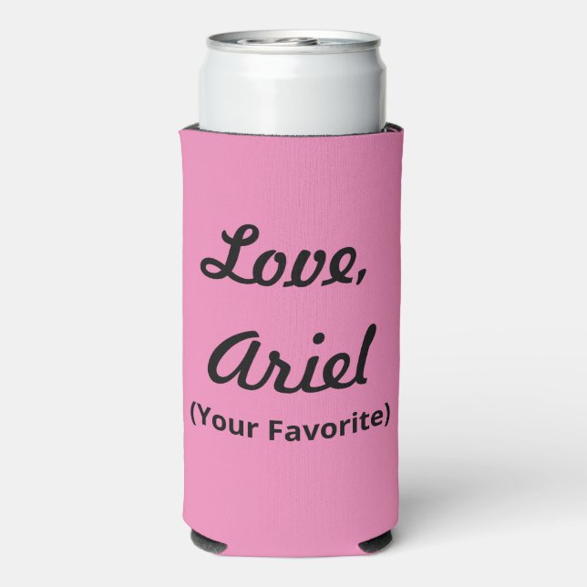 Funny Mother's Day - Pink and Black -  Seltzer Can Cooler (Seltzer Back)