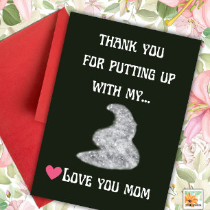 funny Mother's day saying Parents poop pun Card