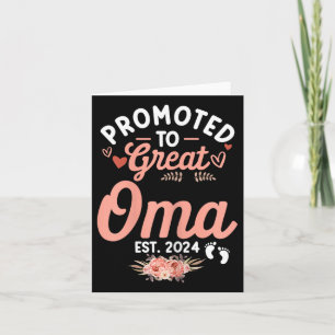 Funny Mothers Day Shirt Promoted To Great Oma Cute Card