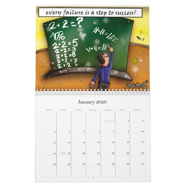 FUNNY MOTIVATIONAL CALENDAR 2012 (Jan 2026)