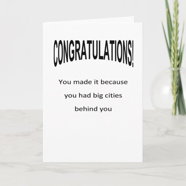 funny motivational congratulations card (Front)