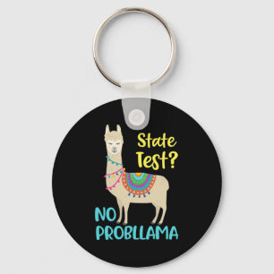 Funny Motivational State Test Day For Students  Key Ring