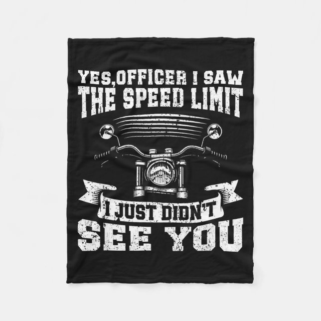 Funny Motorcycle Lover Graphic Women Men Motorbike Fleece Blanket (Front)