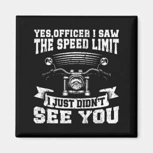Funny Motorcycle Lover Graphic Women Men Motorbike Magnet
