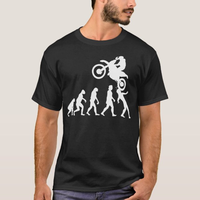 Funny Motorcycle  Motocross Evolution  Dirt Ride T-Shirt (Front)