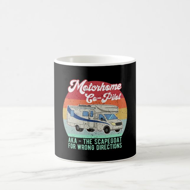 Funny Motorhome Co Pilot Scapegoat Gift Coffee Mug (Center)