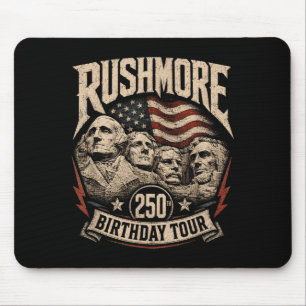 Funny Mount Rushmore 250th Anniversary Usa 250 Mouse Pad