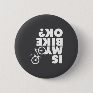 Funny Mountain Bike  6 Cm Round Badge