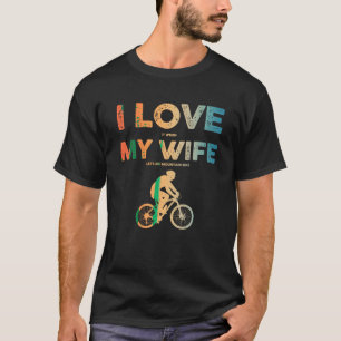 Funny Mountain Bike Art For Men Dad MTB Mountain B T-Shirt