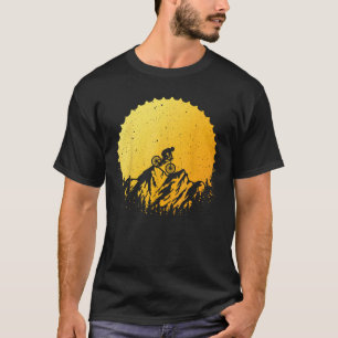 Funny Mountain Bike Art For Men Women Vintage Cycl T-Shirt
