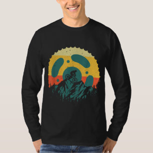 Funny Mountain Bike Art For Men Women Vintage Cycl T-Shirt