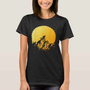 Funny Mountain Bike Art For Men Women Vintage Cycl T-Shirt