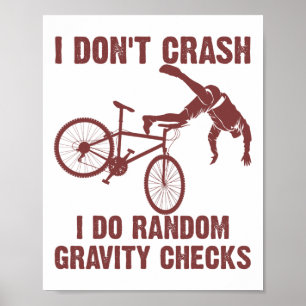 Funny Mountain Bike Gift Cute Mtb Biking Lover Men Poster