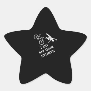 Funny Mountain Bike I do my own Stunts Star Sticker