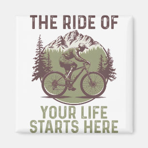 Funny Mountain Bike Mountain Biking Rider Mtb Moun Magnet