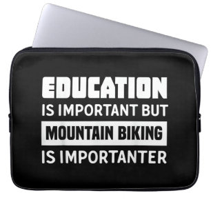 Funny Mountain Bike Shirt - Mountain Bike Laptop Sleeve