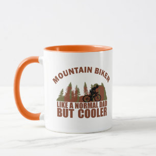 Funny Mountain Biking Dad Mug