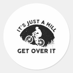 Funny Mountain Biking Design For Men Women Trail R Classic Round Sticker