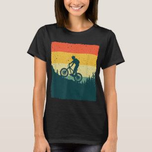 Funny Mountain Biking Design For Men Women Vintage T-Shirt
