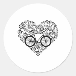 Funny Mountain Biking Gift For Biker Men Women Bik Classic Round Sticker