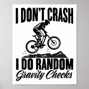 Funny Mountain Biking Mtb Bike Racing Mountain Bik Poster