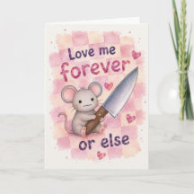 Funny Mouse Love Me Forever Greeting