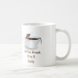 Funny Mouse Mug: Coffee Break 9 to 5 Daily Mug