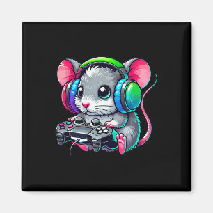Funny Mouse Video Games Lover Gamer Gaming Magnet