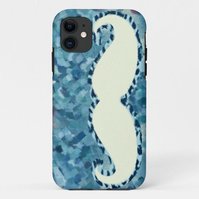 Funny Moustache Abstract Painting 5 Case-Mate iPhone Case (Back)