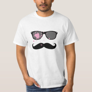 Funny Moustache and Sunglasses T-Shirt