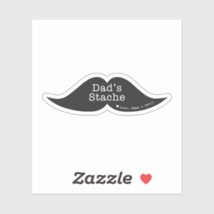 Funny Moustache Contour Sticker for Father's Day