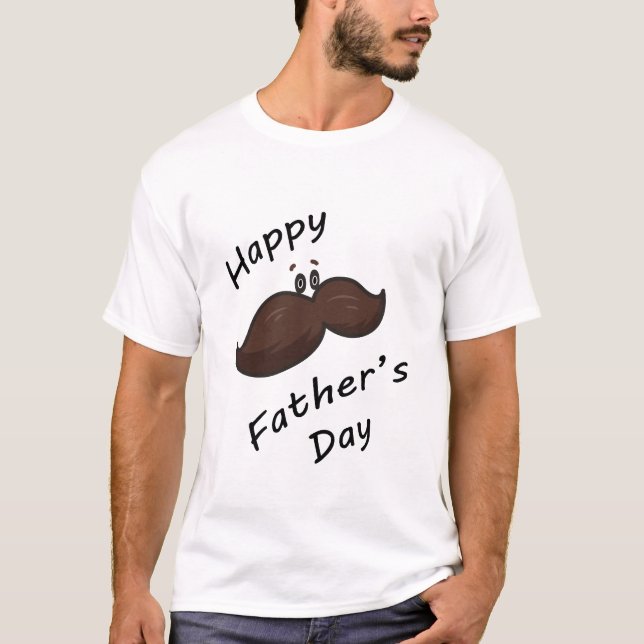 Funny Moustache Dad T-Shirt (Front)