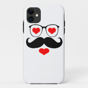 Funny Moustache Glasses 6 iPhone 11 Case